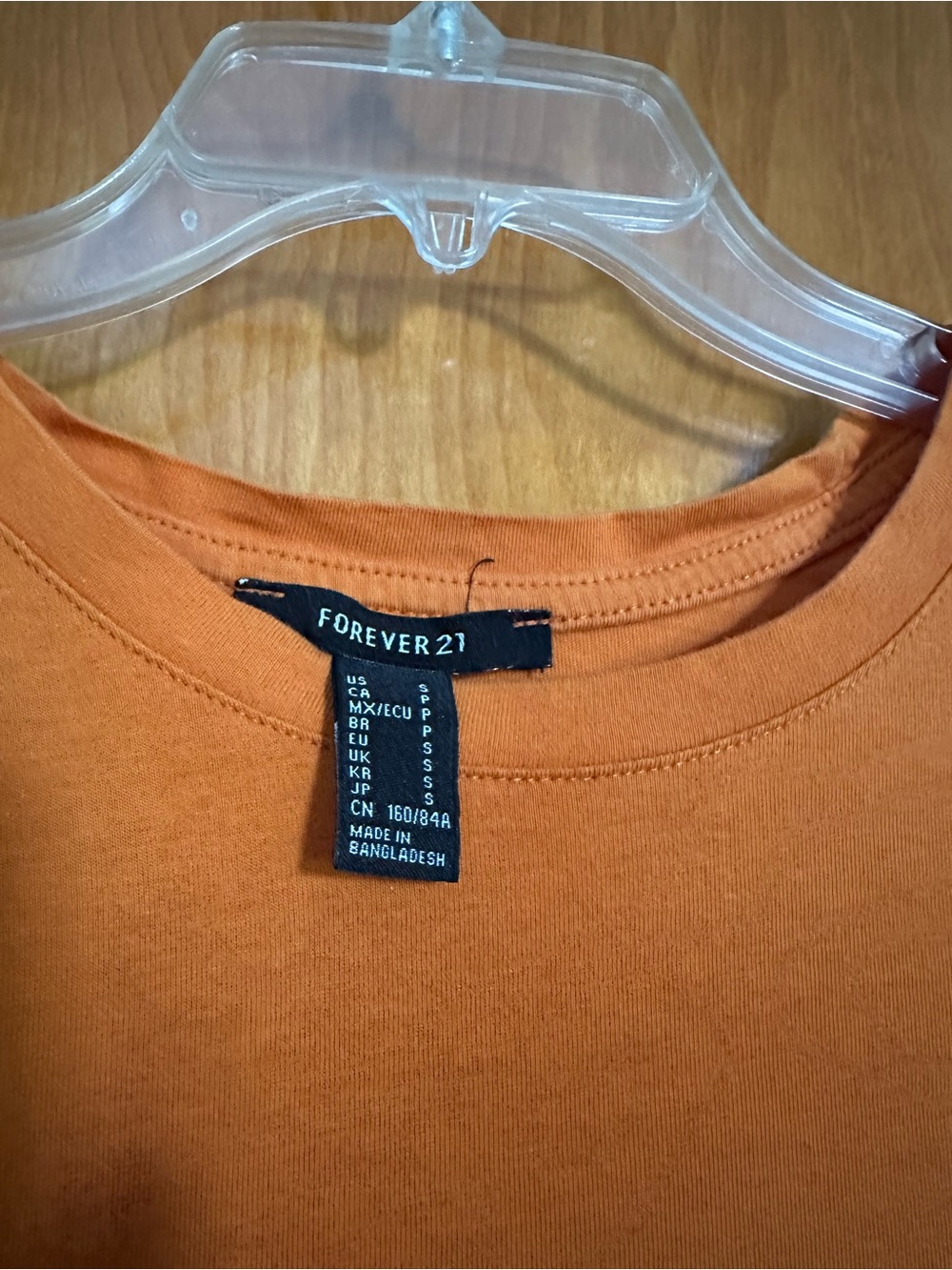 Forever 21 Orange Short Sleeve Crewneck Tee - Picture 3 of 3
